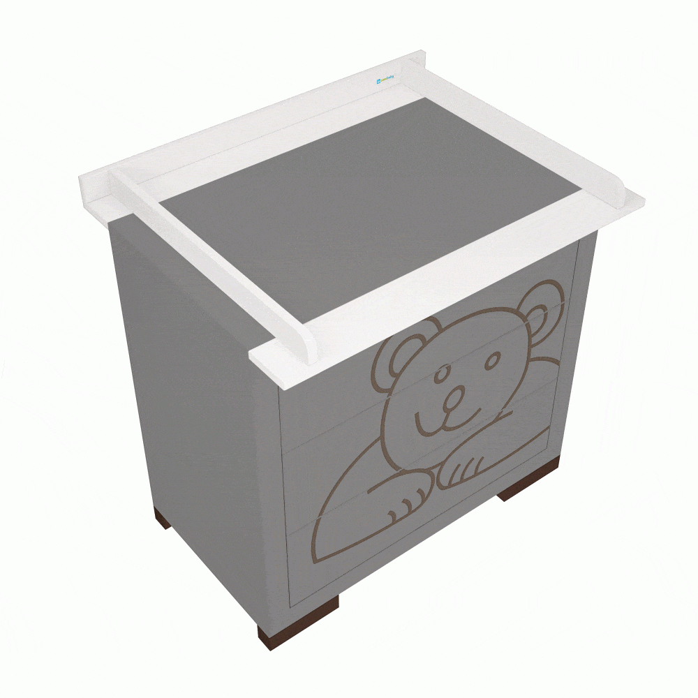 Βρεφική Συρταριέρα OSLO WHITE με 3 συρτάρια