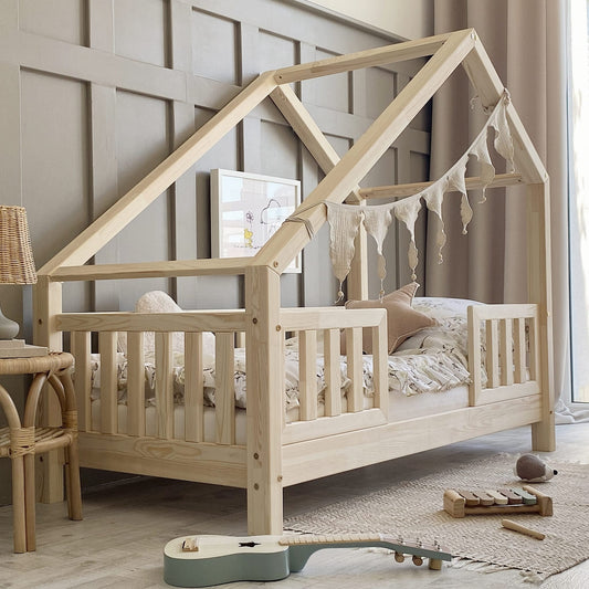 Παιδικό Κρεβάτι Coco Duo με Πλακέ Κάγκελο