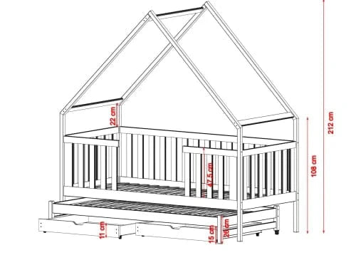 Παιδικό κρεβάτι σπιτάκι Magic