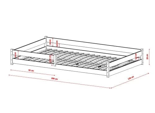 Παιδικό κρεβάτι ZOFIA 120x200