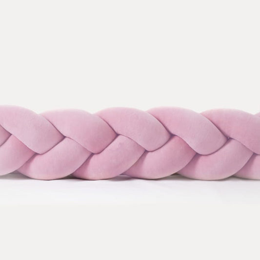 Πάντα κούνιας πλεξούδα χειροποίητη σε κερασί απόχρωση