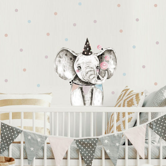 Αυτοκόλλητο τοίχου Ελέφαντας 70 cm x 64,5 cm