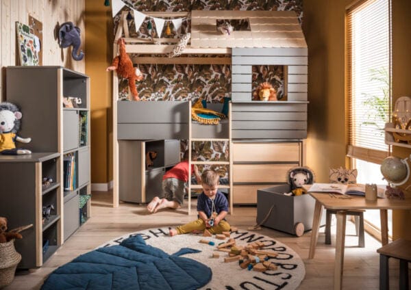 Παιδικό κρεβάτι σπιτάκι Funflex υπερυψωμένο