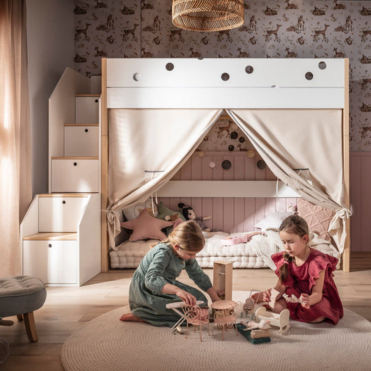 Παιδική Κουκέτα Funflex με σκαλοπάτια αποθηκευτικού χώρου