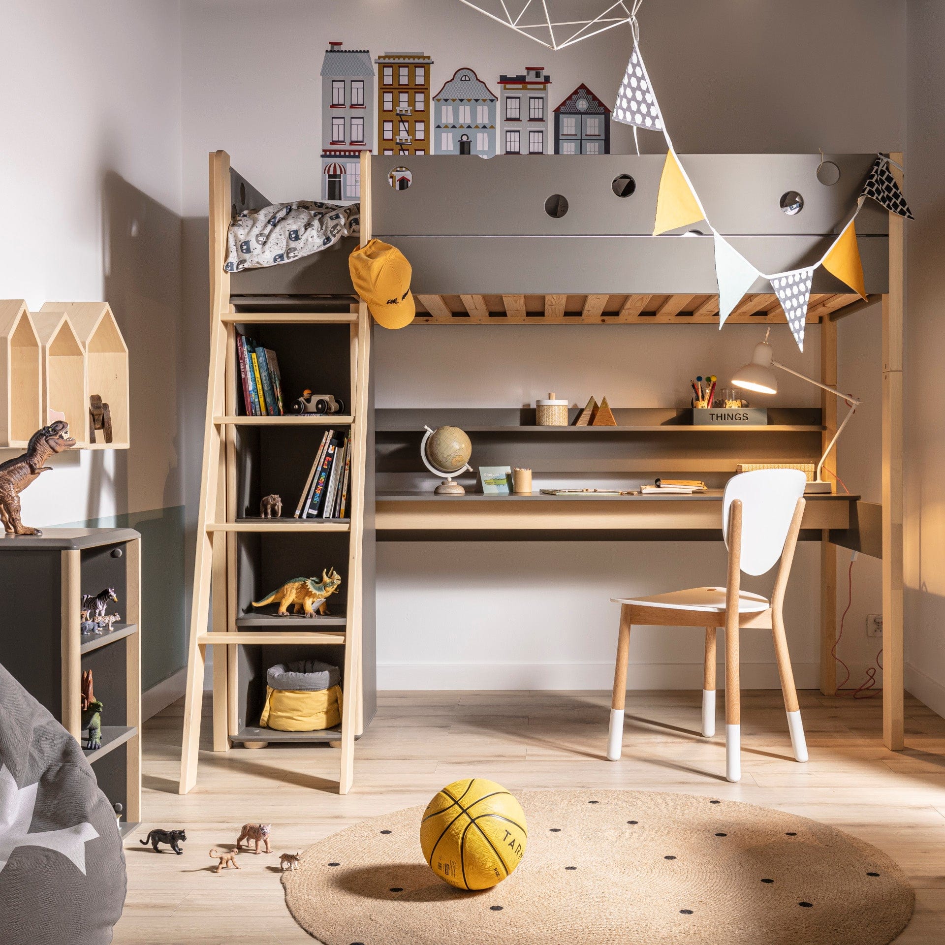 Παιδικό κρεβάτι Funflex υπερυψωμένο με γραφείο