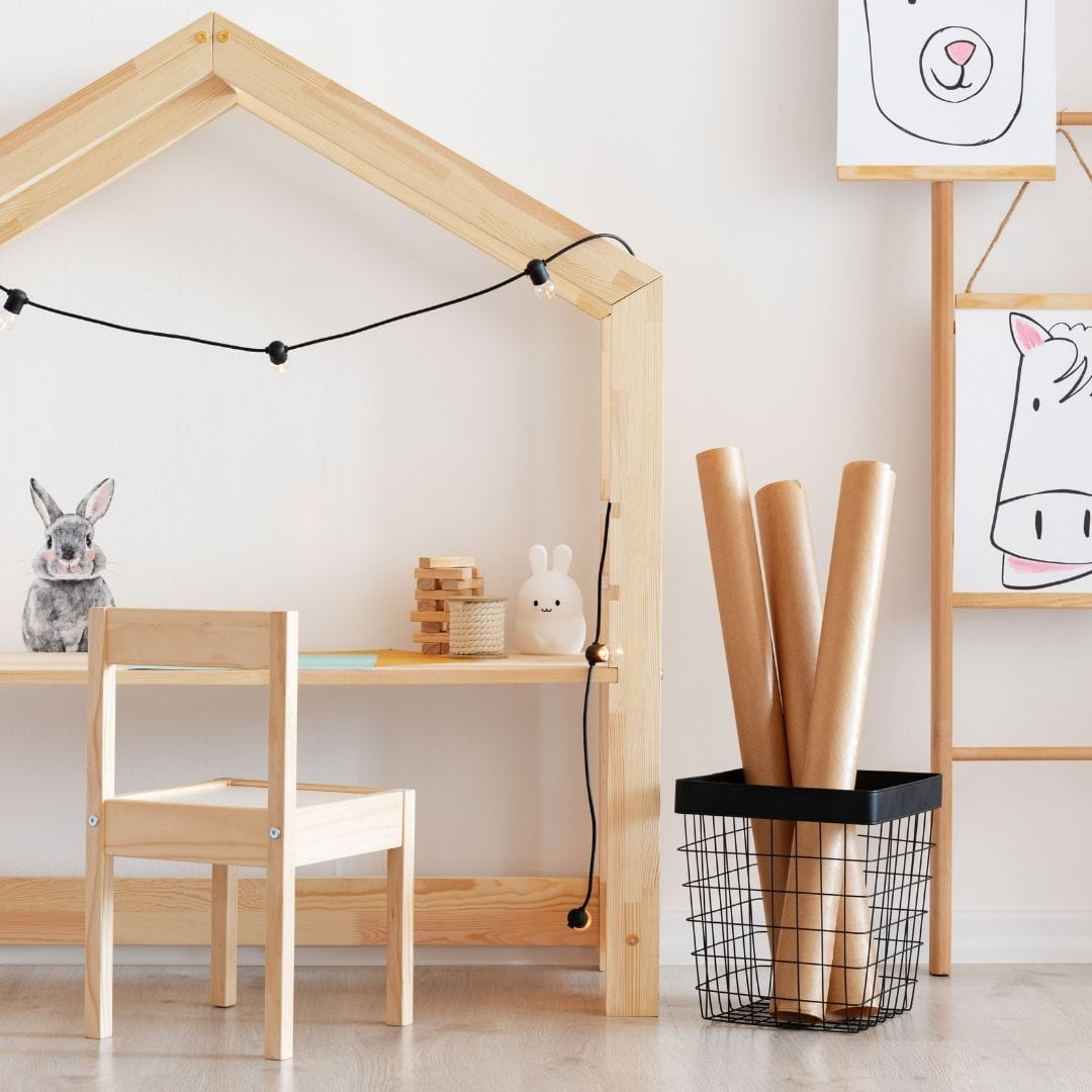 Παιδικό γραφείο σπιτάκι Montessori 122x113x40