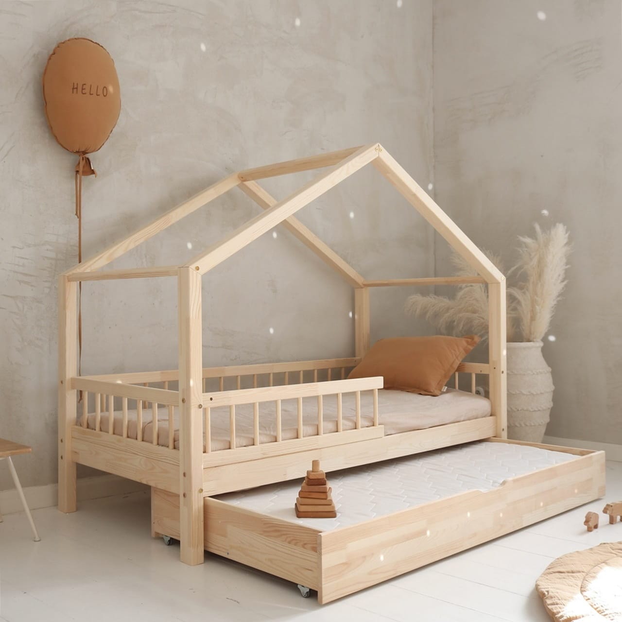 Παιδικό Κρεβάτι Σπιτάκι HouseBed Bello Plus (Δώρο 10% έκπτωση στο Στρώμα)