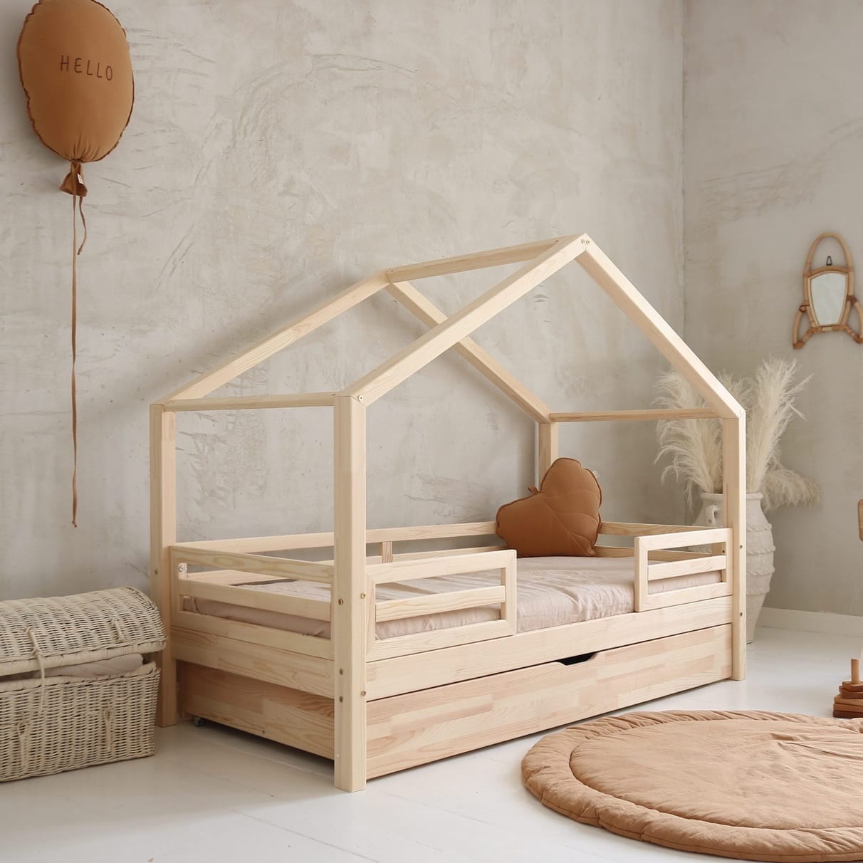 Παιδικό Κρεβάτι housebed Basic Fello Duo Plus (Δώρο 10% έκπτωση στο Στρώμα)