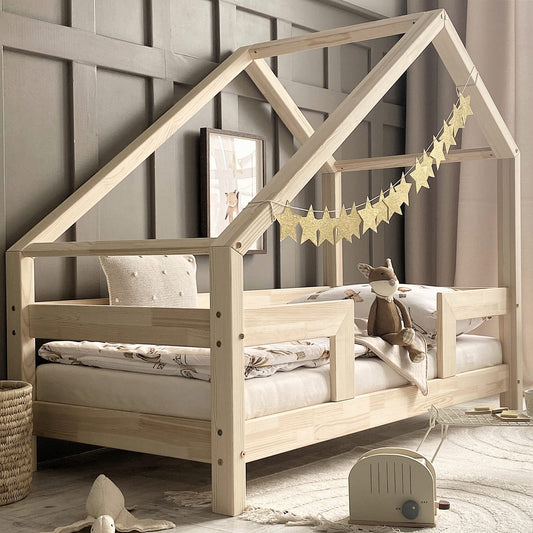 Παιδικό Κρεβάτι Σπιτάκι Coco Duo με ίσιο κάγκελο (Δώρο 10% έκπτωση στο Στρώμα)