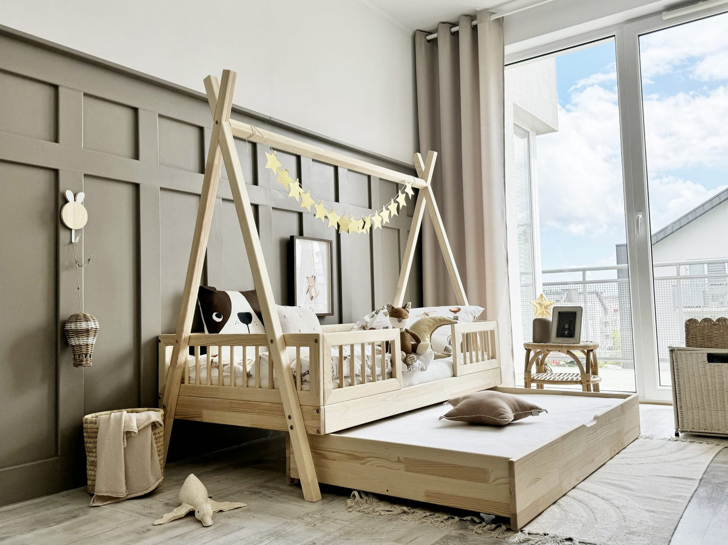 Παιδικό Κρεβάτι Tipi Duo Plus with rung rail (Δώρο 10% έκπτωση στο Στρώμα)