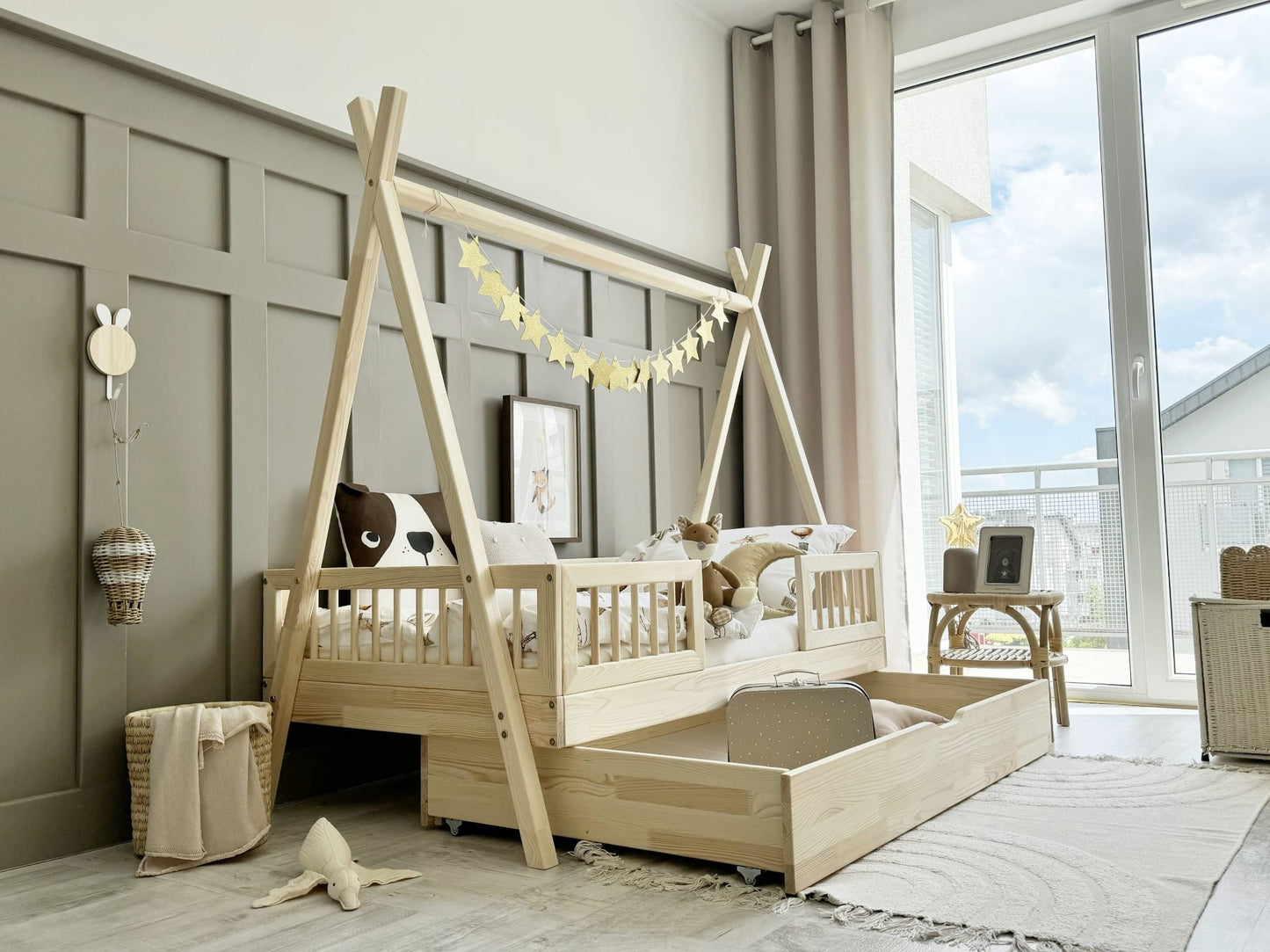 Παιδικό Κρεβάτι Tipi Duo Plus with rung rail (Δώρο 10% έκπτωση στο Στρώμα)