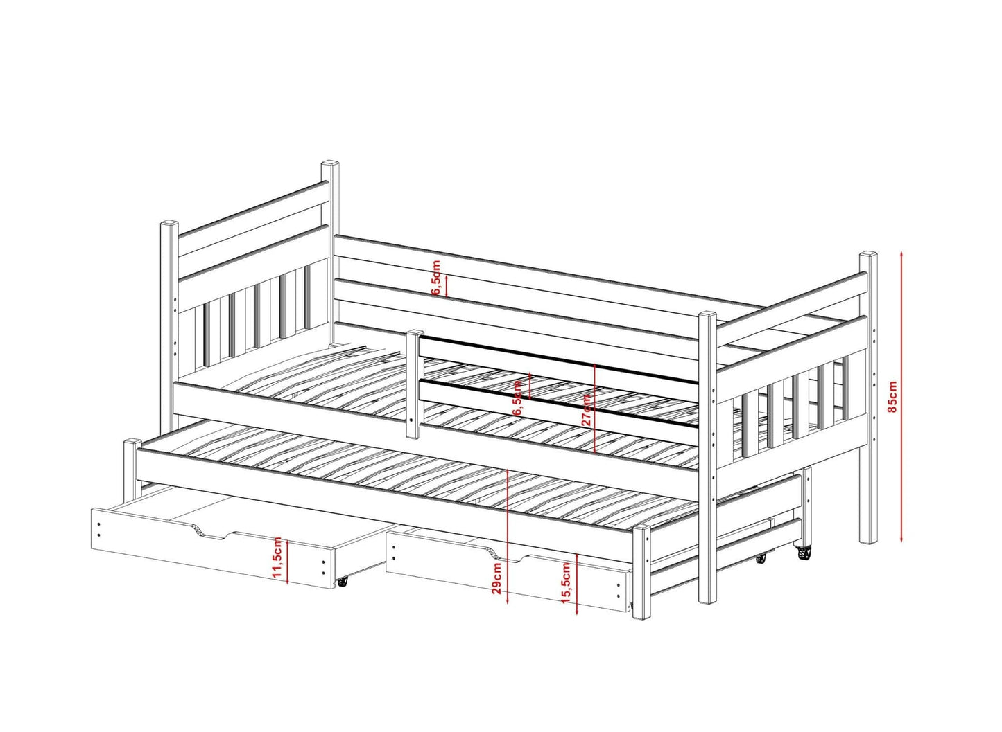 Παιδικό κρεβάτι Daniel