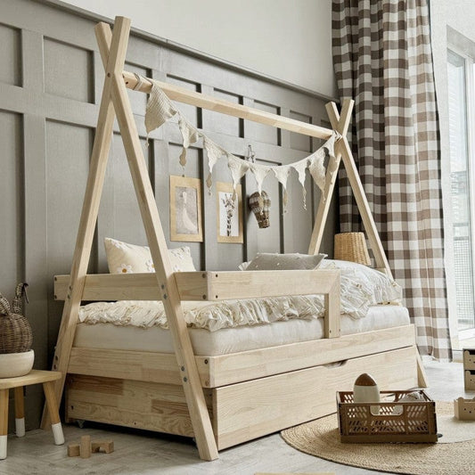 Παιδικό Κρεβάτι Tipi Plus με ίσιο κάγκελο (Δώρο 10% έκπτωση στο Στρώμα)