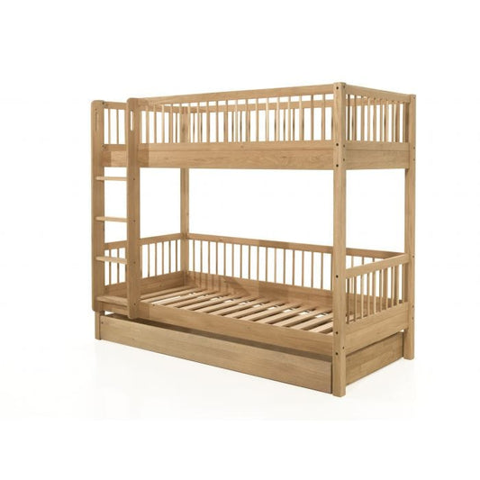 Παιδική Κουκέτα Forrest Eik 90x200 με αποθηκευτικό χώρο