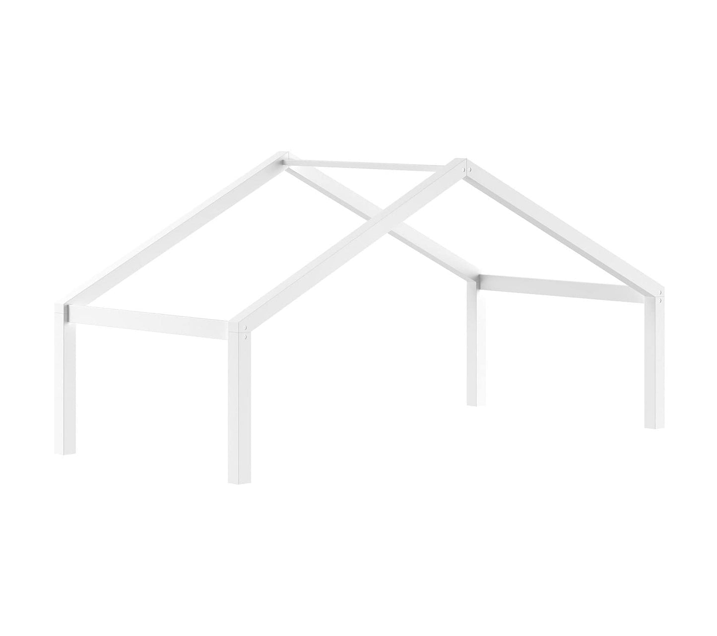 Παιδικό κρεβάτι σπιτάκι Forrest 90x200 με αποσπώμενη σκεπή λευκό