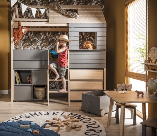 Παιδικό κρεβάτι σπιτάκι Funflex υπερυψωμένο