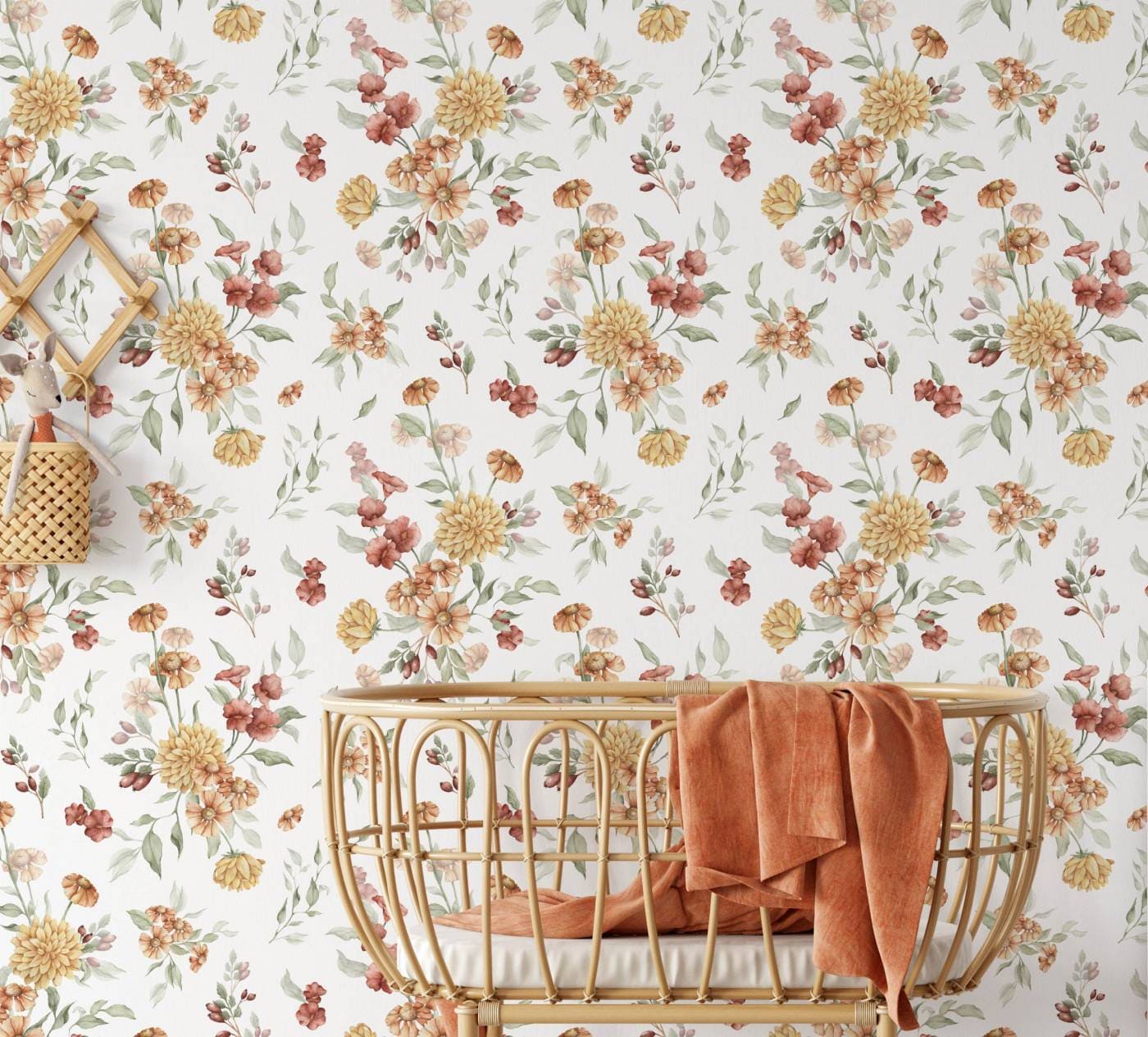 Ταπετσαρία Golden Flowers