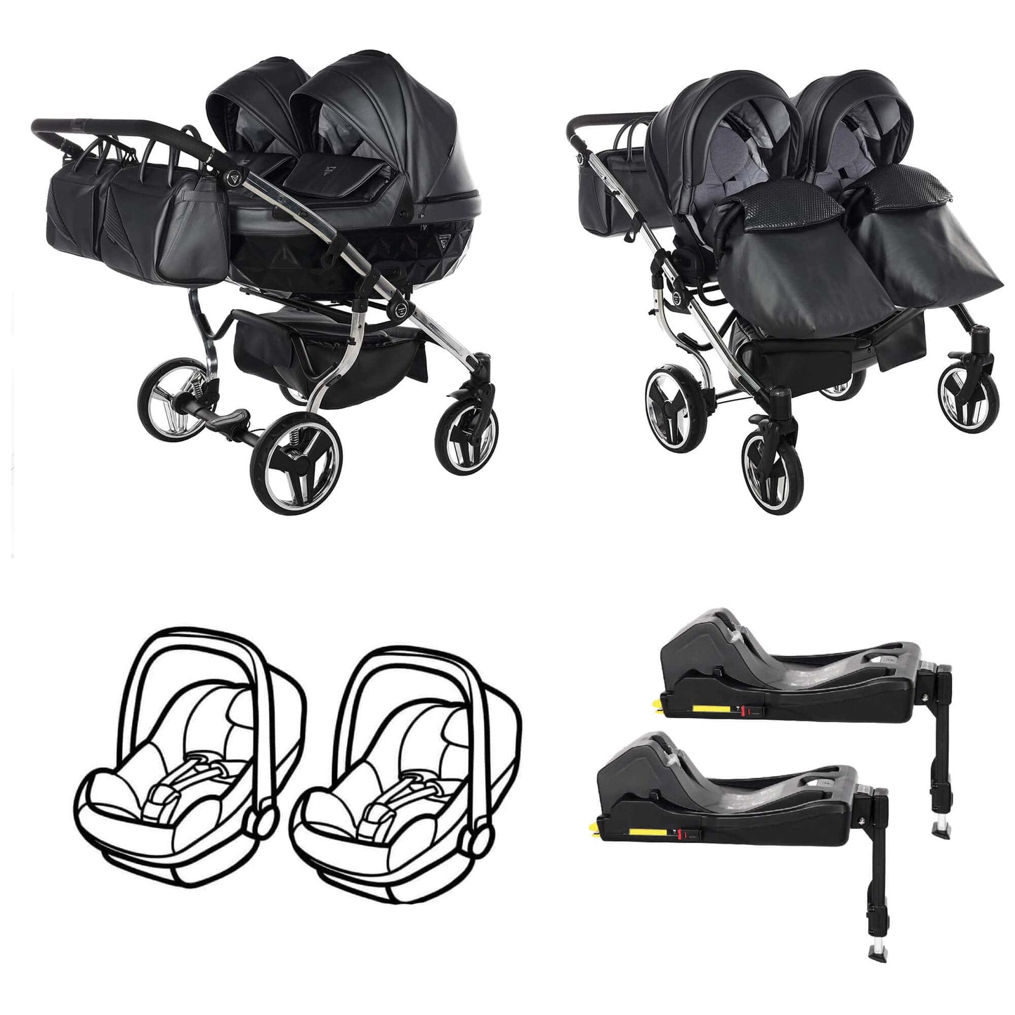 Παιδικό Καρότσι Junama FLUO DUO