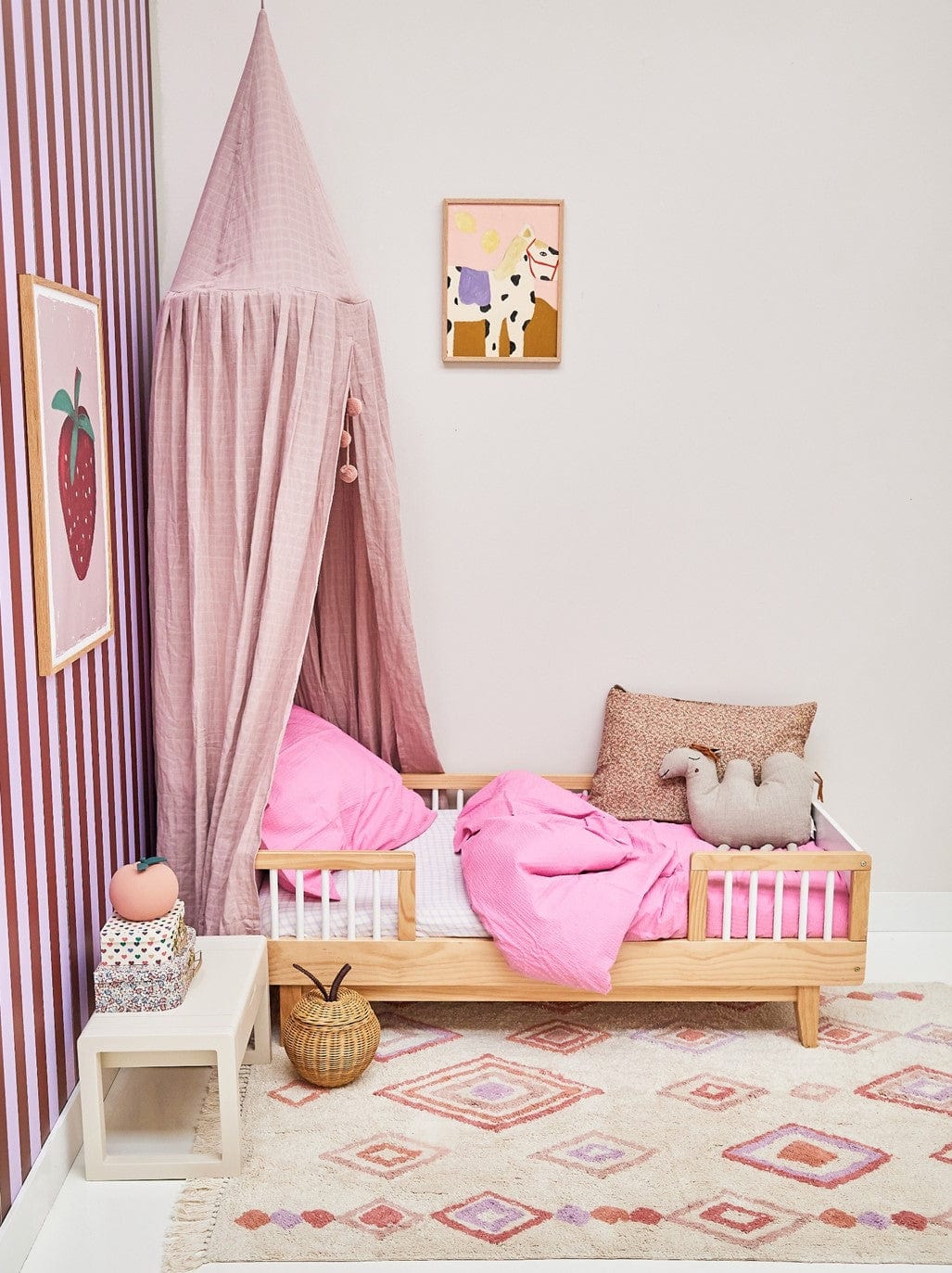 Παιδικό χαλί Liz Purple Pink