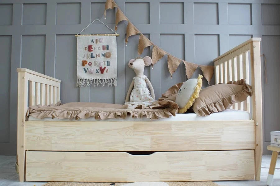 Παιδικό Κρεβάτι Boho Plus με πλακέ κάγκελo