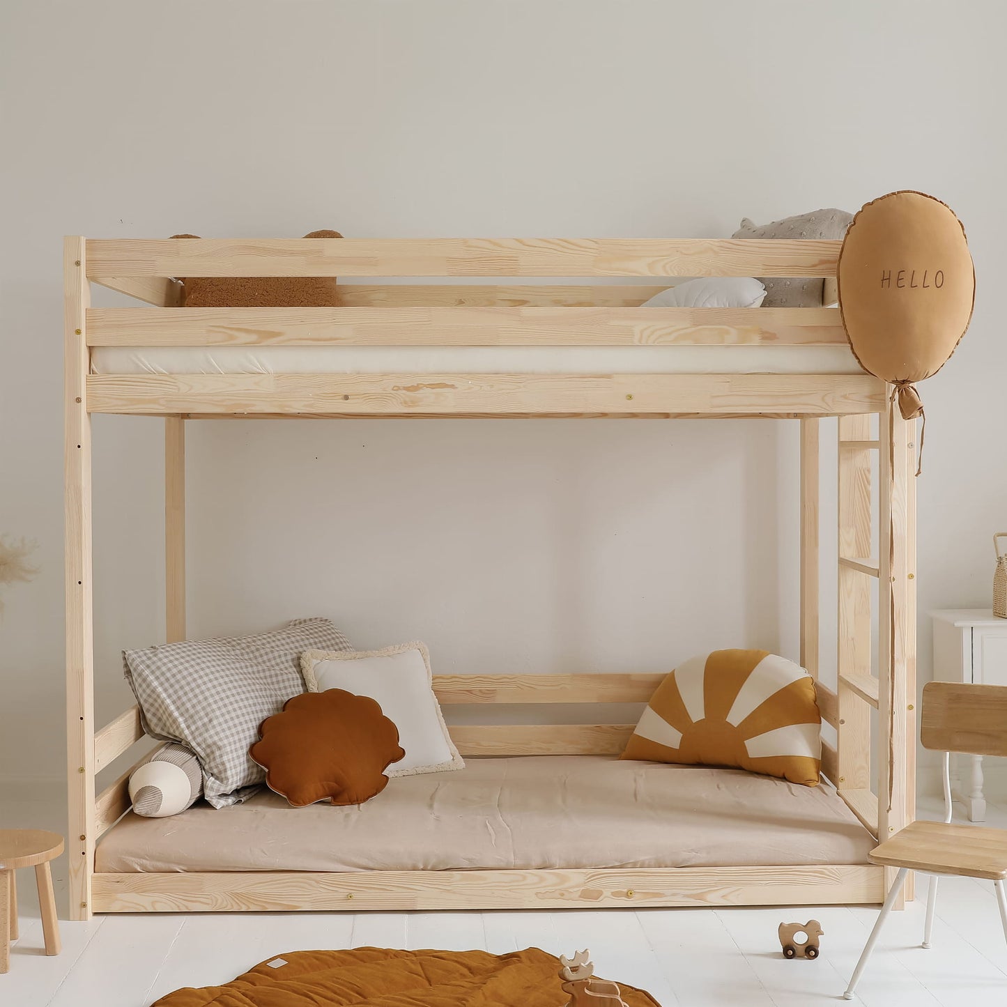 Κουκέτα σπιτάκι Basic Bunk bed με ίσιο κάγκελο