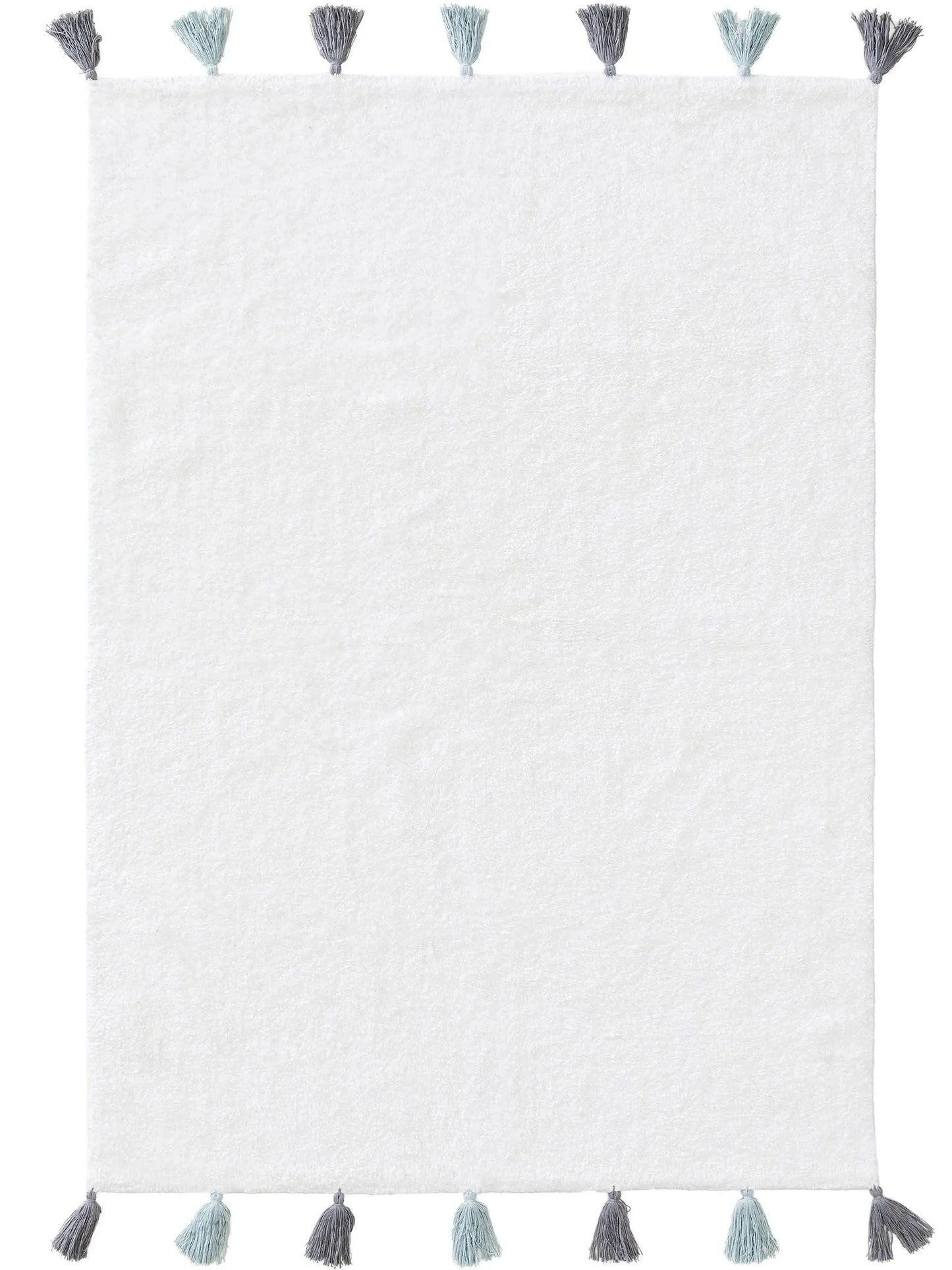 Παιδικό χαλί πλενόμενο Malu White/Blue