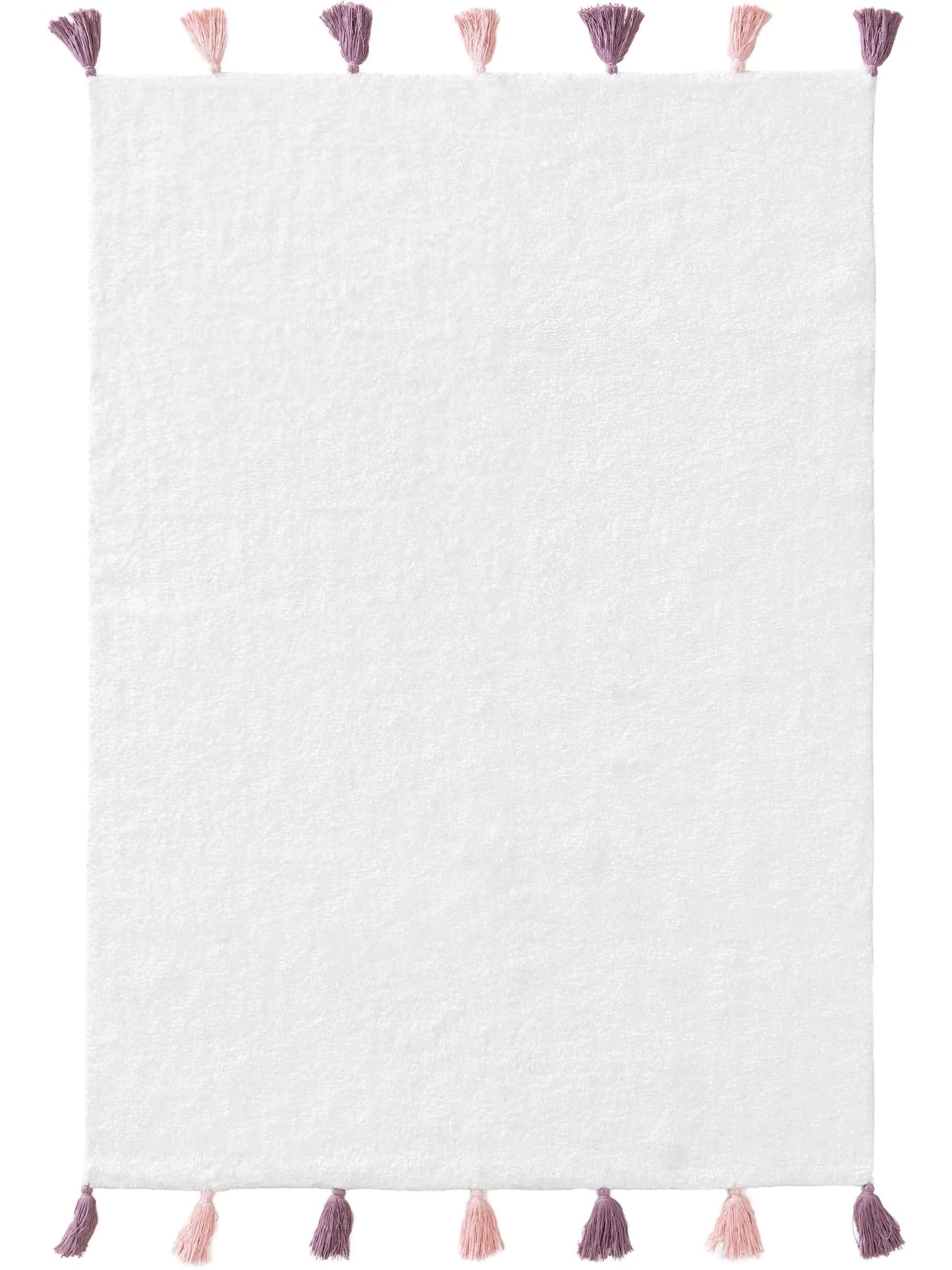 Παιδικό χαλί πλενόμενο Malu White/Rose