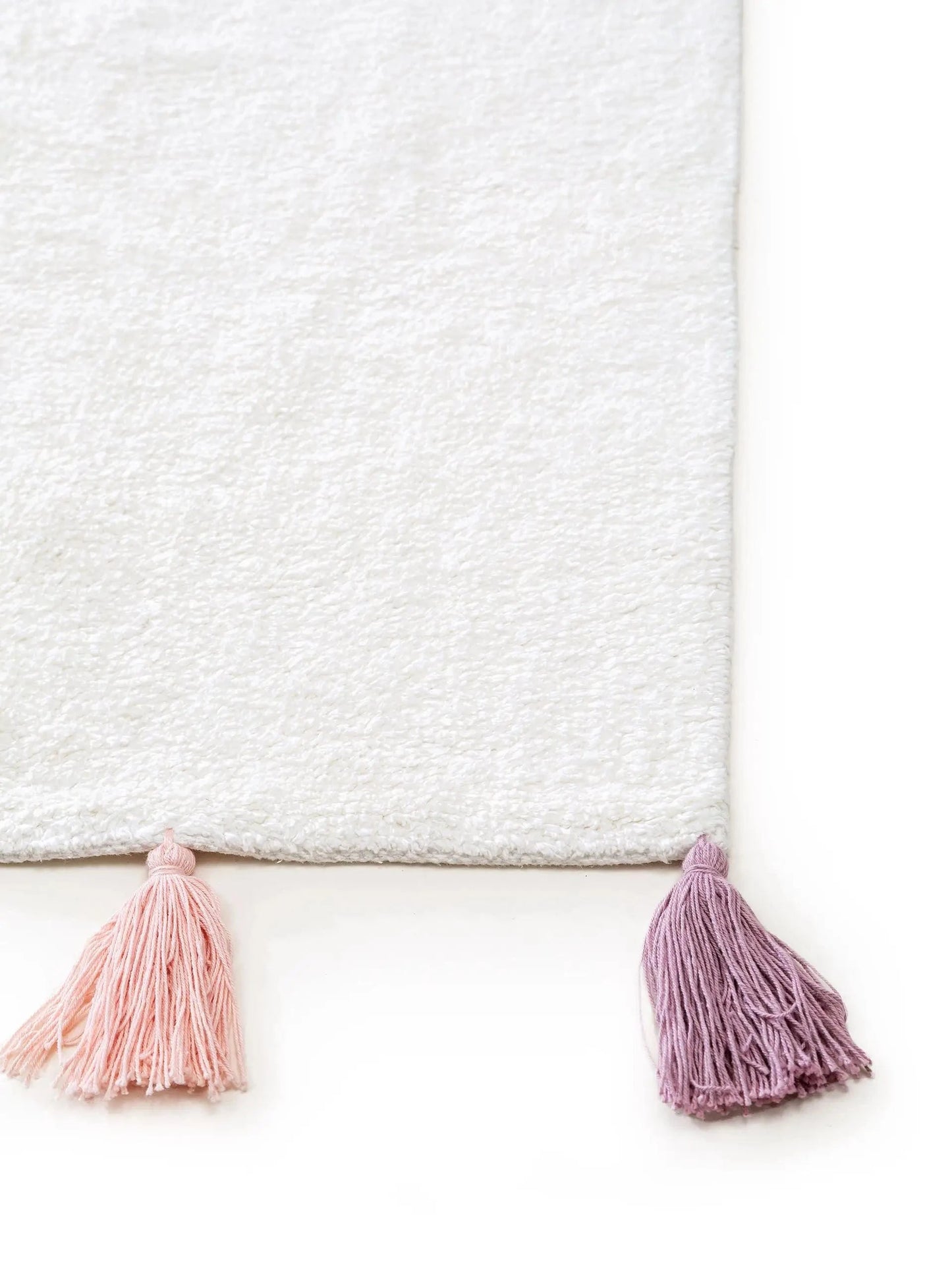 Παιδικό χαλί πλενόμενο Malu White/Rose