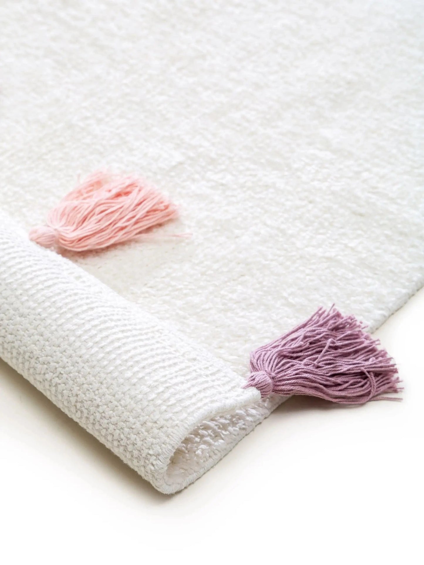 Παιδικό χαλί πλενόμενο Malu White/Rose