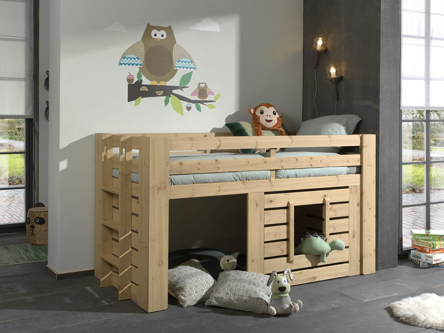 Υπερυψωμένο παιδικό κρεβάτι Oliver 90 x 200