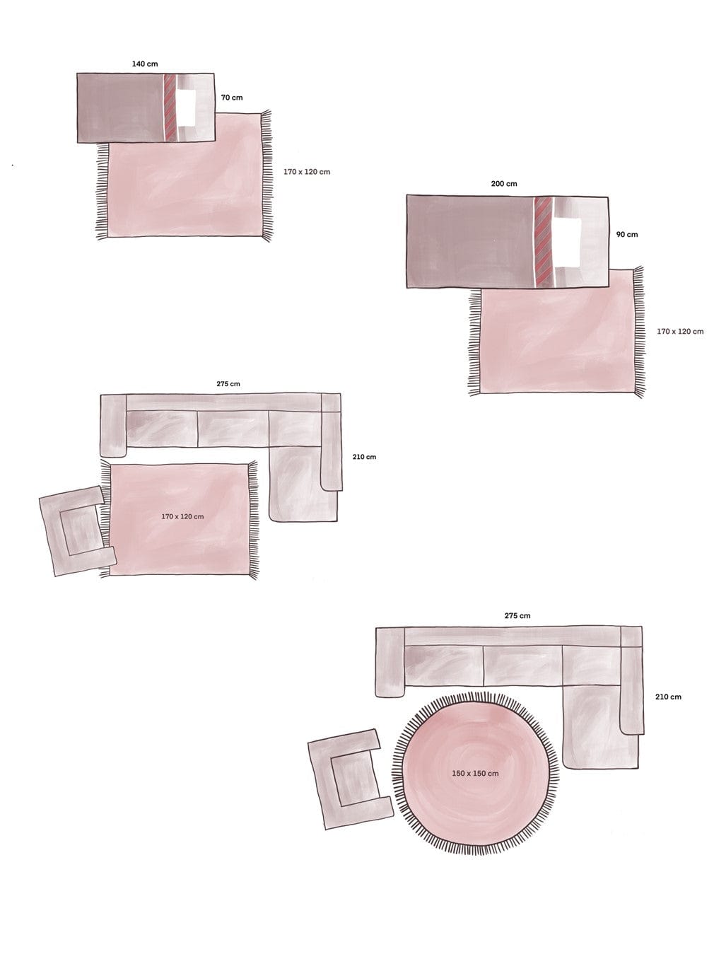 Παιδικό χαλί Powder Pink