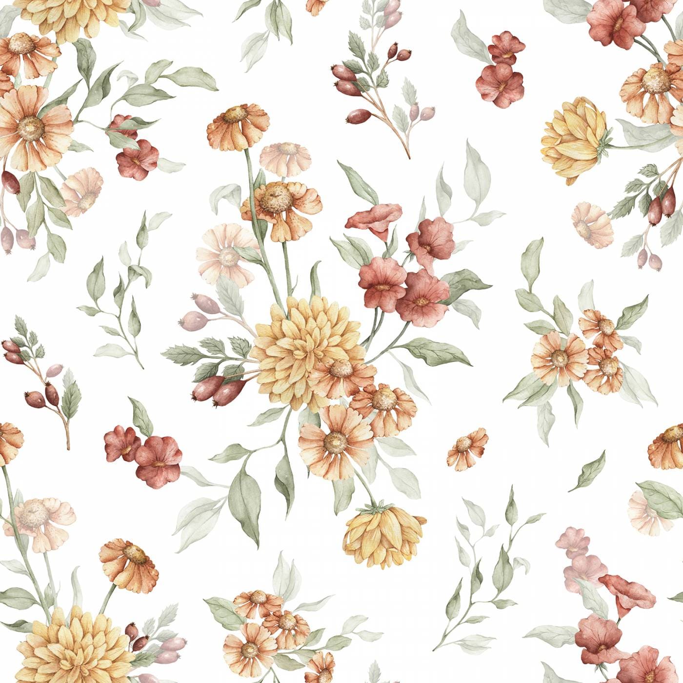 Ταπετσαρία Golden Flowers