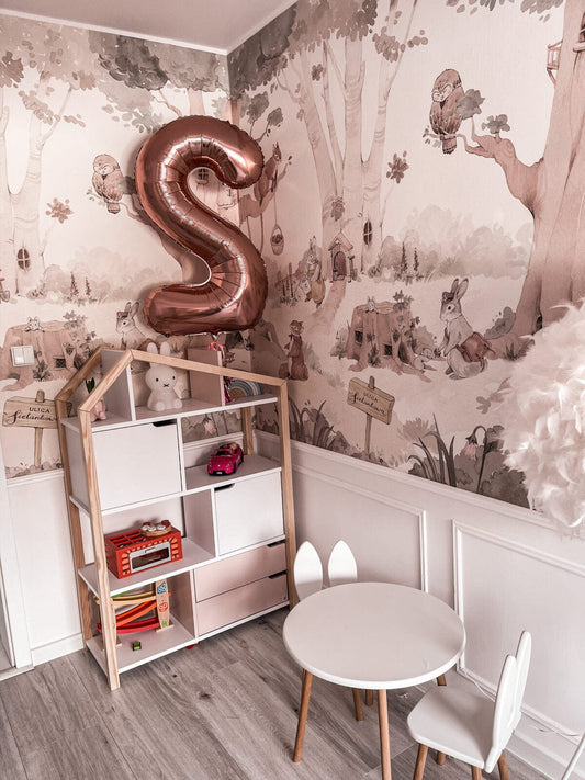 Tαπετσαρία Woodland - ροζ