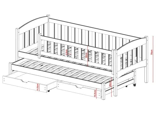 Παιδικό κρεβάτι Amelka
