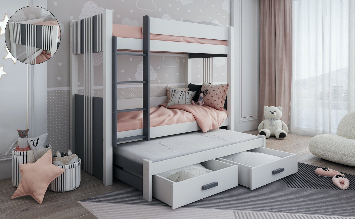 Arten Παιδική Κουκέτα 3 Παιδιών