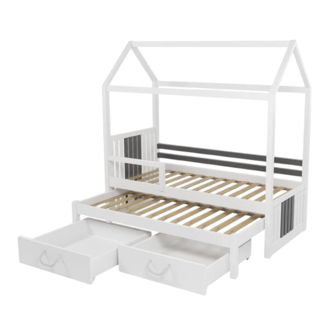 Παιδικό Κρεβάτι Jane II με συρόμενο δεύτερο κρεβάτι 90x200 (Δώρο 10% έκπτωση στο Στρώμα)