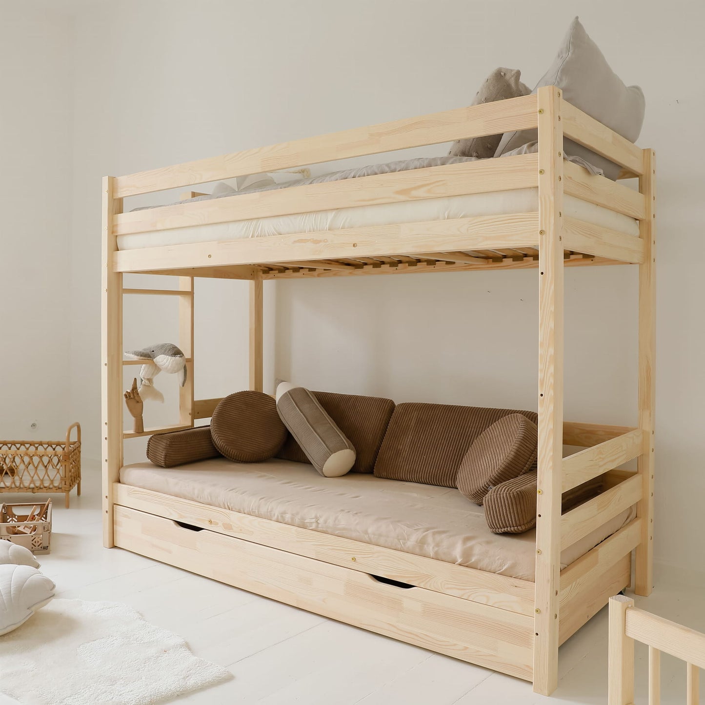 Κουκέτα Basic Plus bunk bed με ίσιο κάγκελο