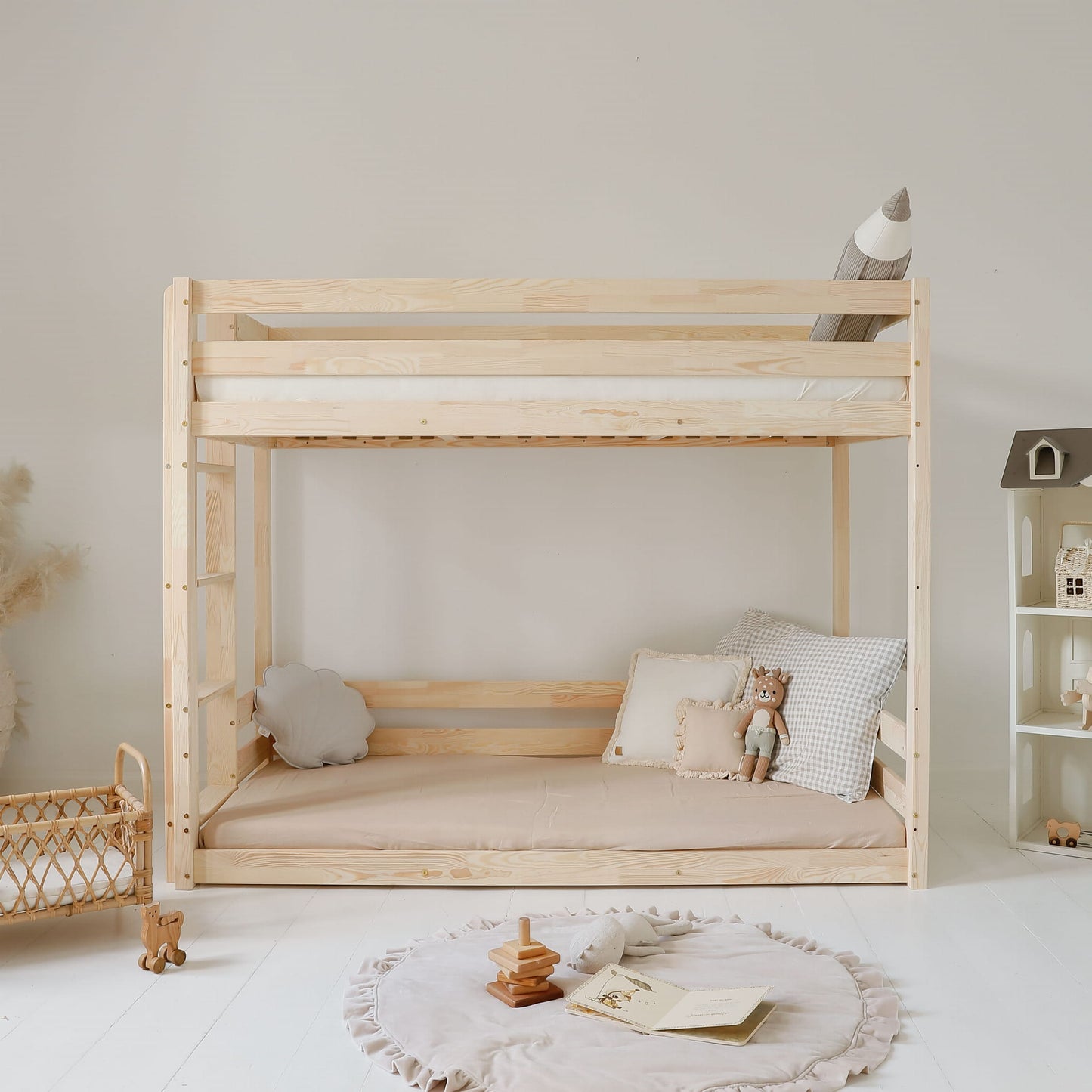 Κουκέτα σπιτάκι Basic Bunk bed με ίσιο κάγκελο