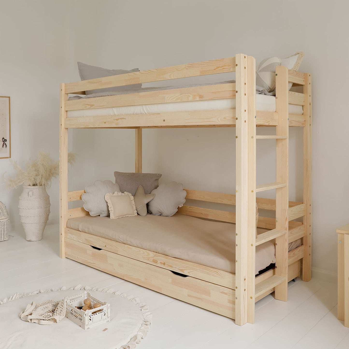 Κουκέτα Basic Plus bunk bed με ίσιο κάγκελο
