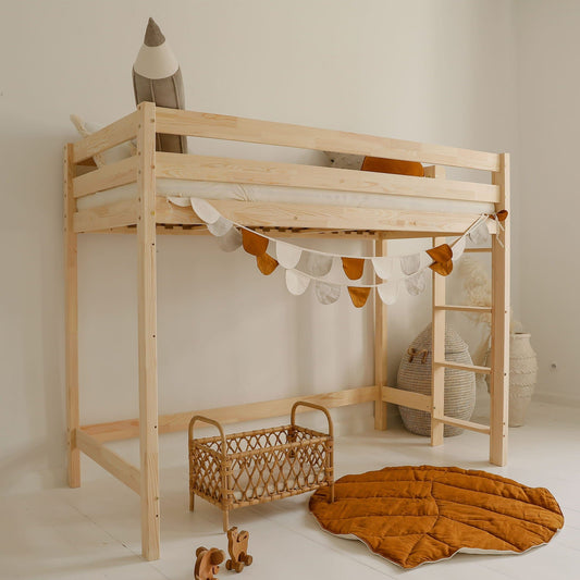 Κουκέτα σπιτάκι Basic Loft με ίσιο κάγκελο