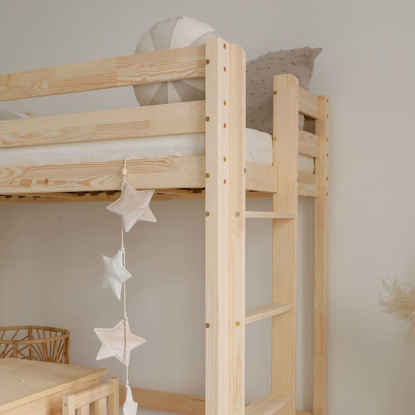Κουκέτα σπιτάκι Basic Loft με ίσιο κάγκελο