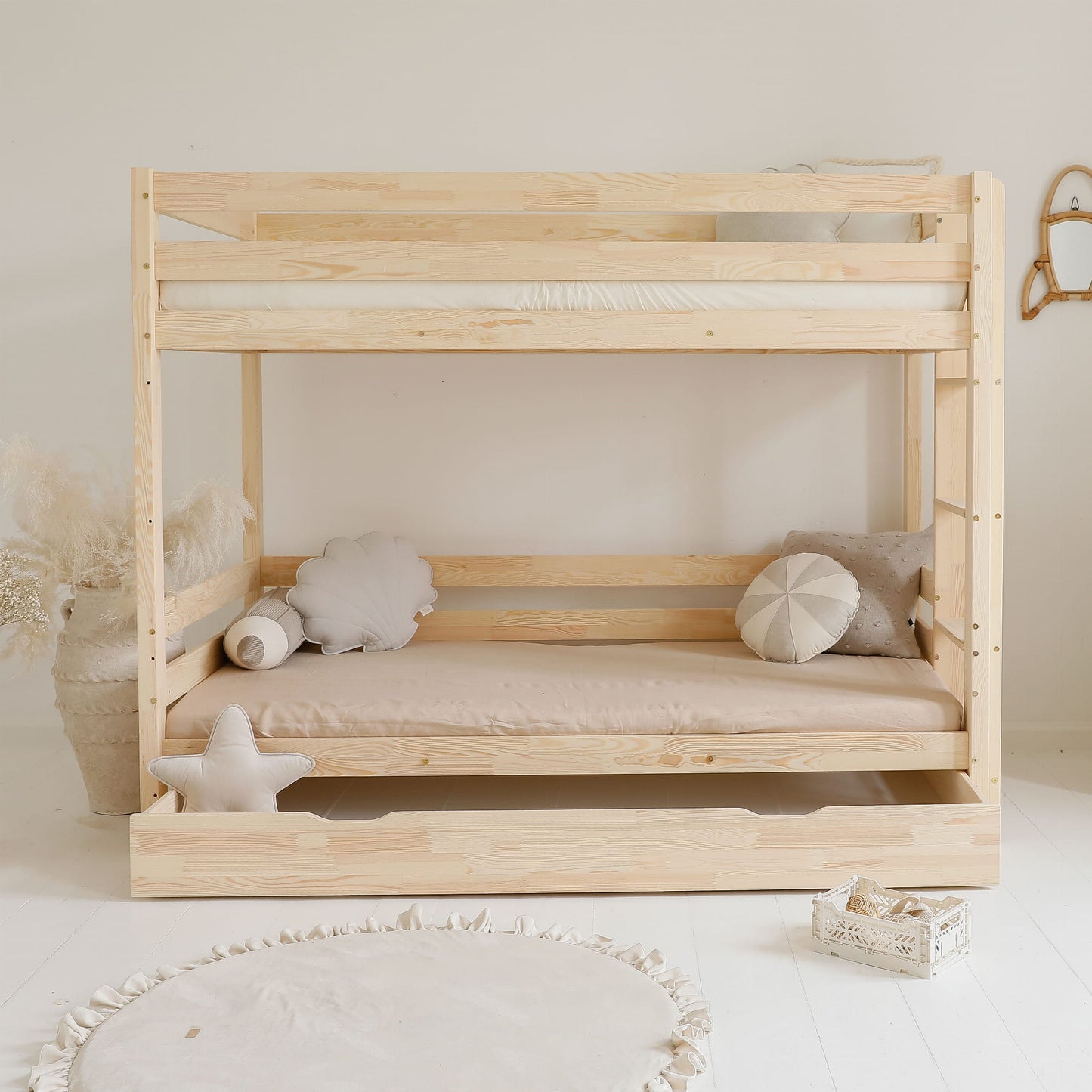 Κουκέτα Basic Plus bunk bed με ίσιο κάγκελο