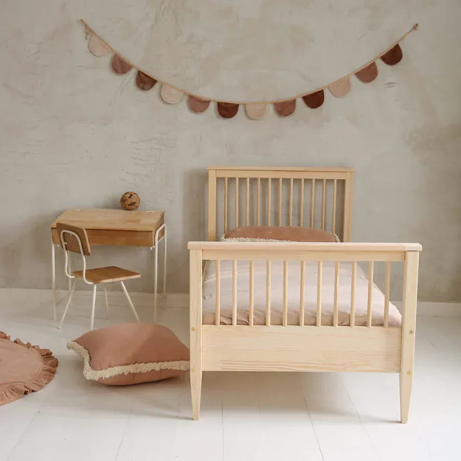 Παιδικό Κρεβάτι Boho 100x200 φυσικό 19εκ.- Ετοιμοπαράδοτο