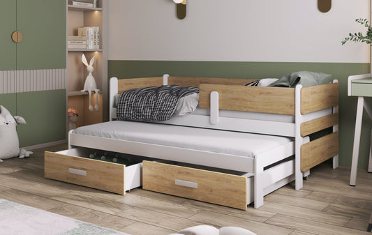 Χαμηλή κουκέτα Solano με συρτάρια αποθηκευτικού χώρου