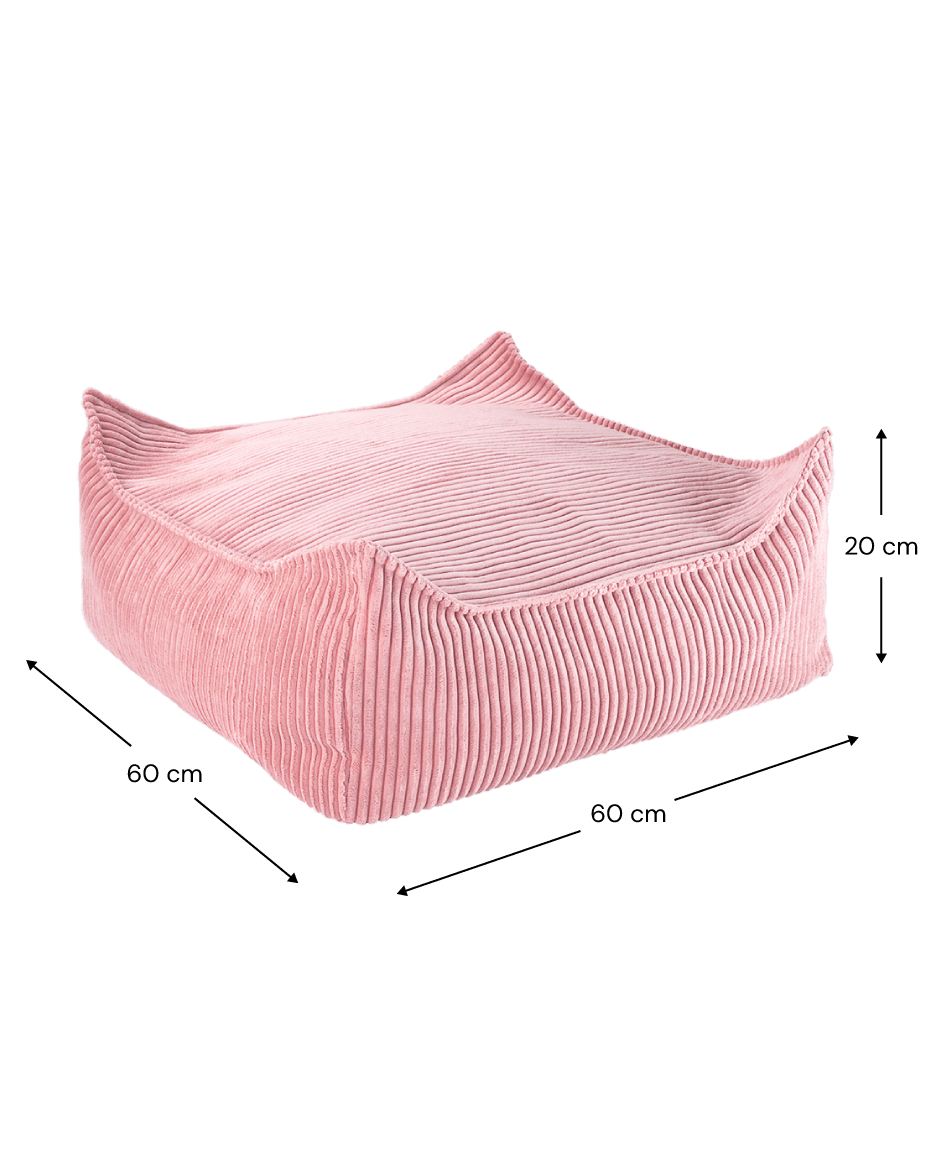 Καρεκλάκι τετράγωνο Ροζ 60x60x20