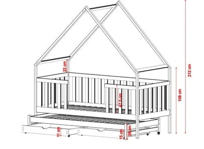 Παιδικό κρεβάτι σπιτάκι Magic