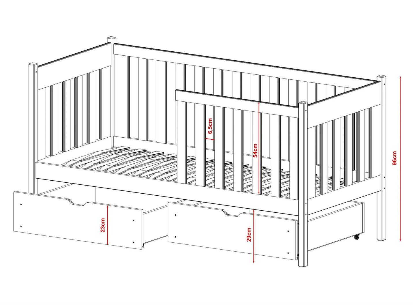 Παιδικό κρεβάτι ALICJA