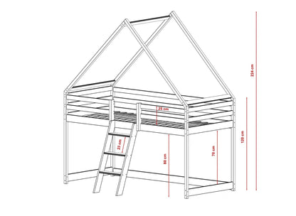 Υπερυψωμένο κρεβάτι MOON 
