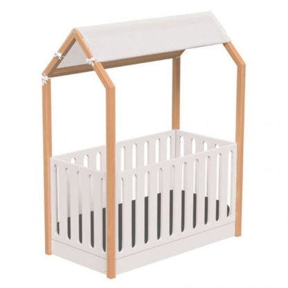 Βρεφική κούνια LA MAISON ECRU μετατρεπόμενη σε προεφηβικό κρεβάτι
