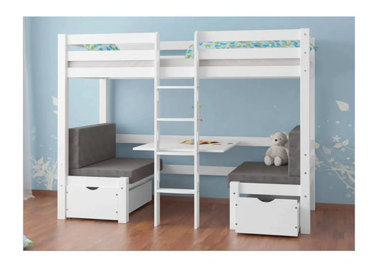 Κουκέτα καναπές ELEN ΛΕΥΚΗ/ΓΚΡΙ